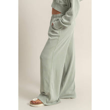 Load image into Gallery viewer, Wide Leg Drawstring Washed Sweatpants