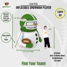 Load image into Gallery viewer, NFL Kansas City Chiefs Inflatable Snowman Player