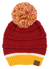 Load image into Gallery viewer, CC Beanie with Pom - Team Colored