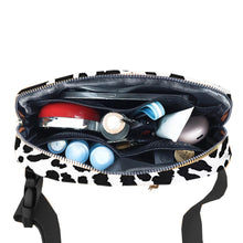 Load image into Gallery viewer, Nylon LuLa Shoulder Sling Belt Bag - Black Leopard
