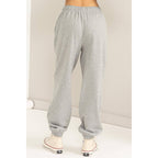 High-Waist Drawstring Joggger Pants
