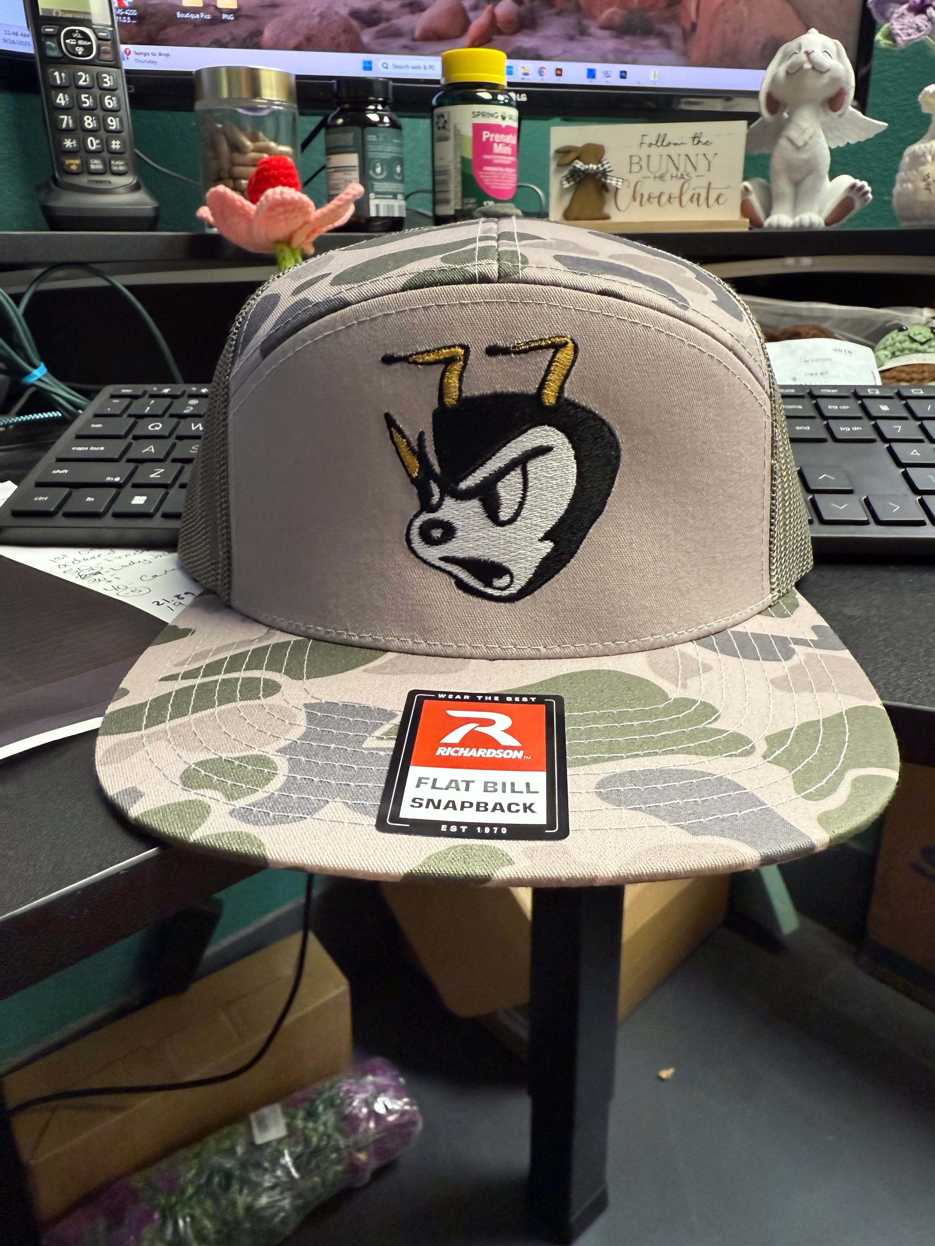 Yellowjacket Mascot - Head Embroidered Hat