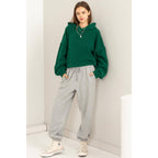 High-Waist Drawstring Joggger Pants