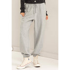 High-Waist Drawstring Joggger Pants