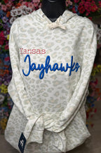 Kansas Jayhawks 3D Puff Hooded Sweatshirt