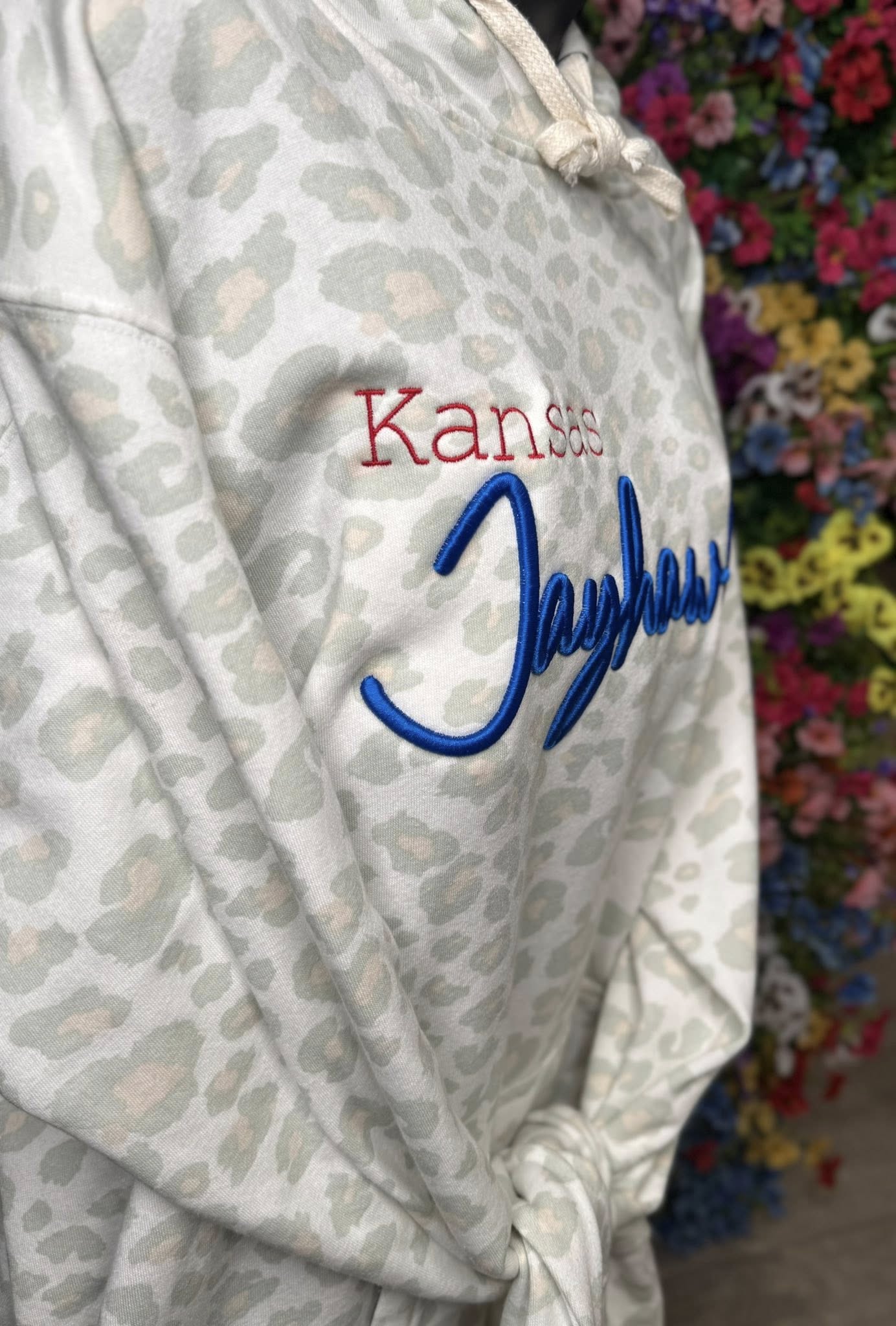 Kansas Jayhawks 3D Puff Hooded Sweatshirt