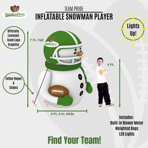 NFL Kansas City Chiefs Inflatable Snowman Player