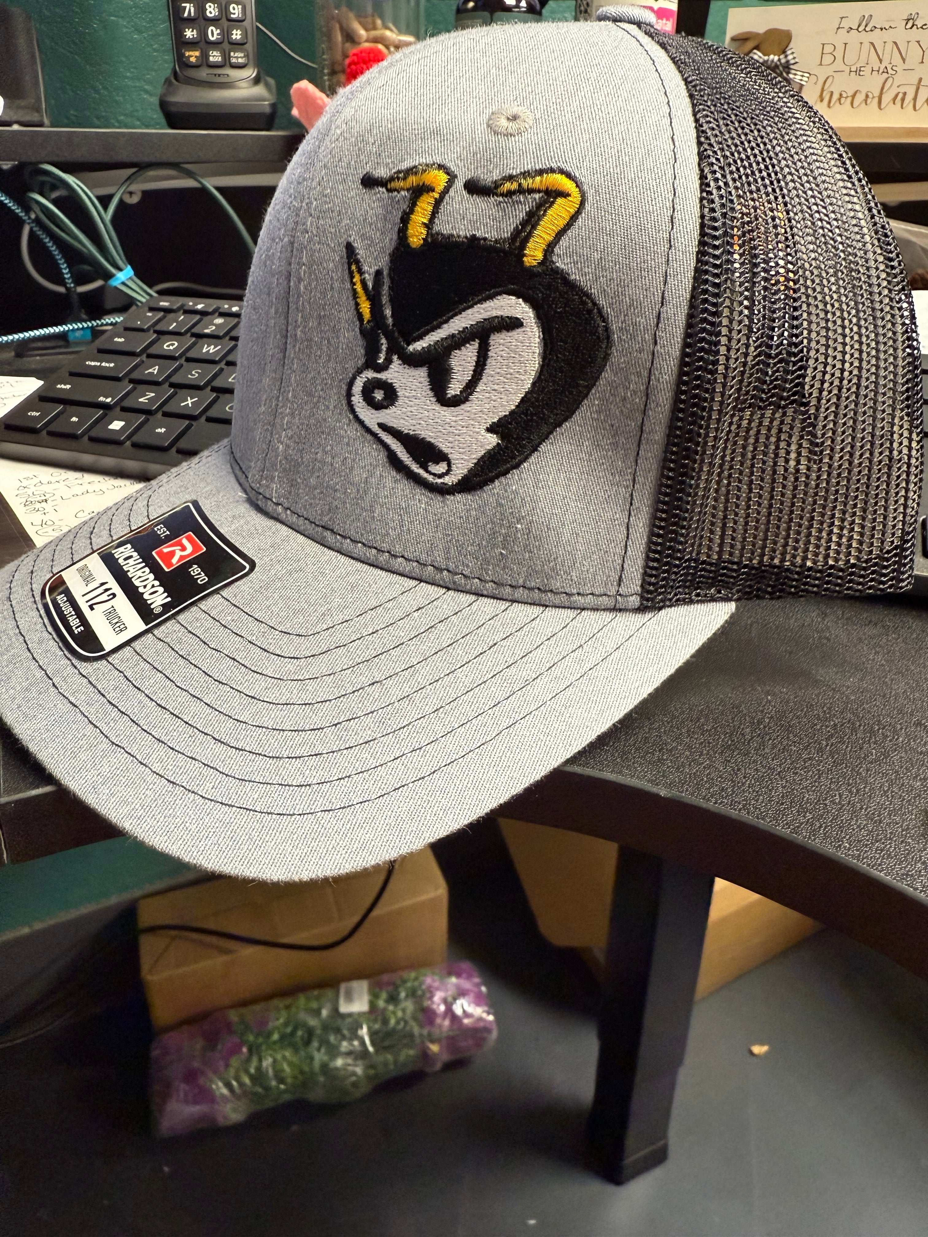 Yellowjacket Mascot - Head Embroidered Hat