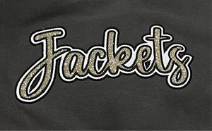 Jackets Glitter Flake Applique