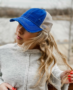 Washed Mesh High Pony CC Ball Cap