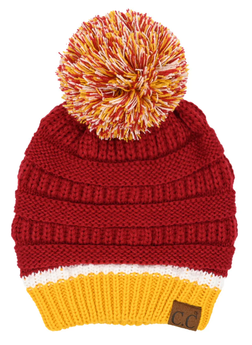 CC Beanie with Pom - Team Colored