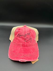 Kansas City Hats - Flat Embroidery