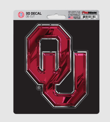 Fanmats College Team 3-D Decal