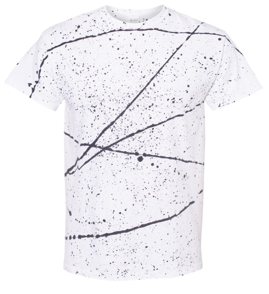 Gildan Dyenomite Splatter t - 200SL - Black/White