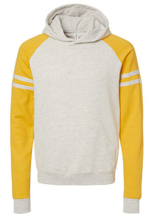 JERZEES - Nublend Varsity Colorblock Raglan Hoodie - 97CR - Mustard Heather