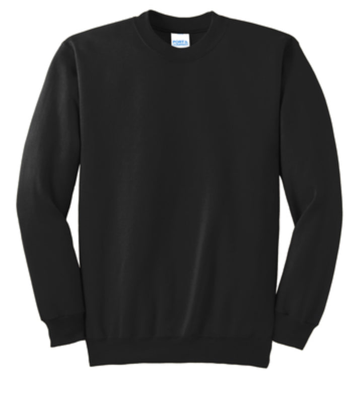 Port Co Essential Fleece Crew - PC90 - Black