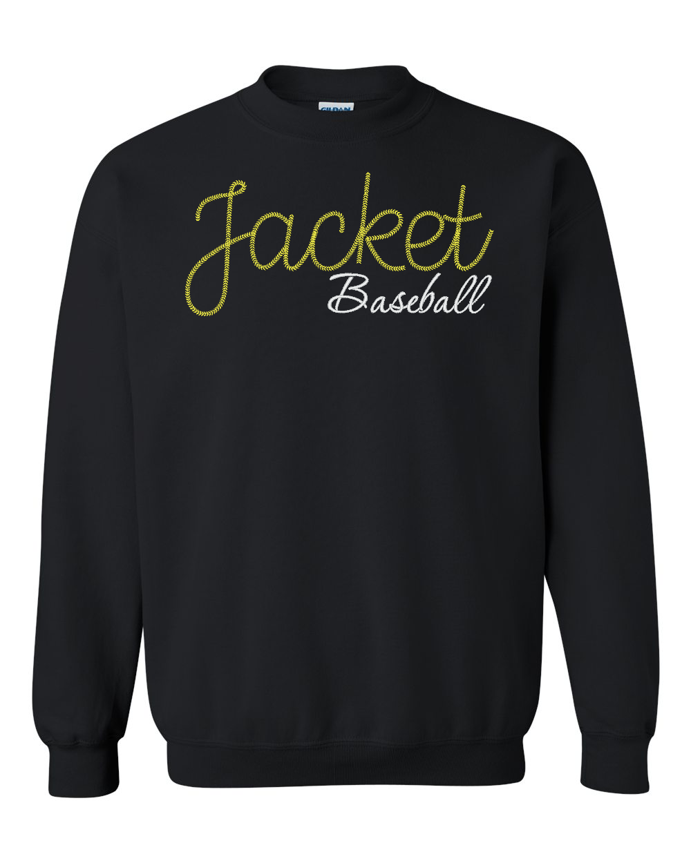 Yellowjacket Embroidered Baseball Stitch Top