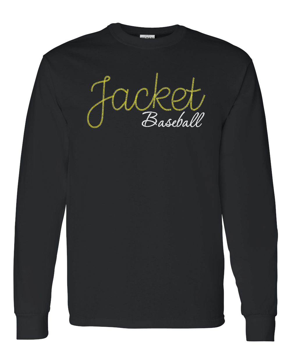 Yellowjacket Embroidered Baseball Stitch Top