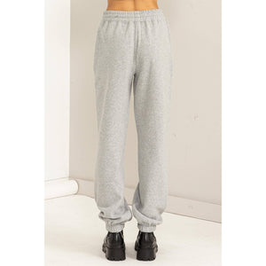 High-Waisted Pintuck Sweatpants