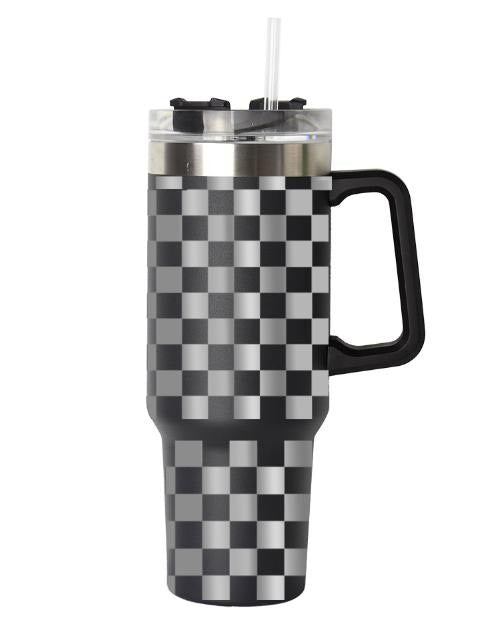 Checkered Quencher Tumbler 40 oz – Brick & Mortar Shirt Co