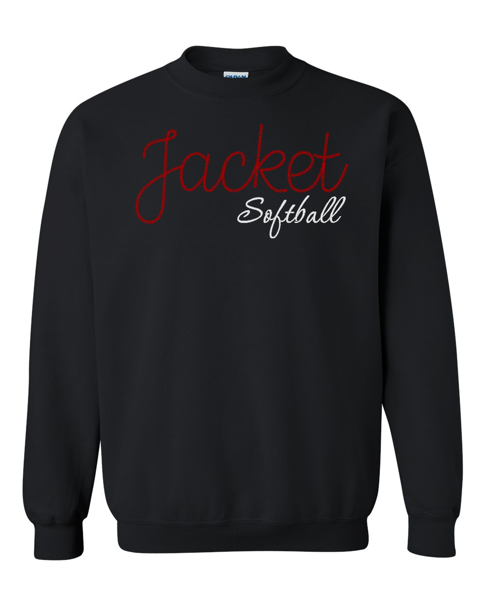 Yellowjacket Embroidered Softball Stitch Top