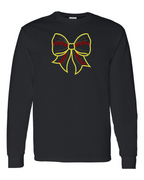 Yellowjacket Baseball-Softball Embroidered Bow
