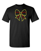 Yellowjacket Baseball-Softball Embroidered Bow