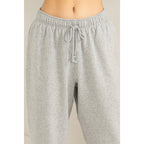 High-Waist Drawstring Joggger Pants