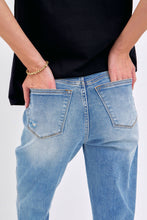 Load image into Gallery viewer, JB High Waisted Distressed Boyfriend With Patch Pocket
