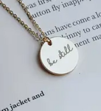Load image into Gallery viewer, Be Lifted Disc Pendant Necklace
