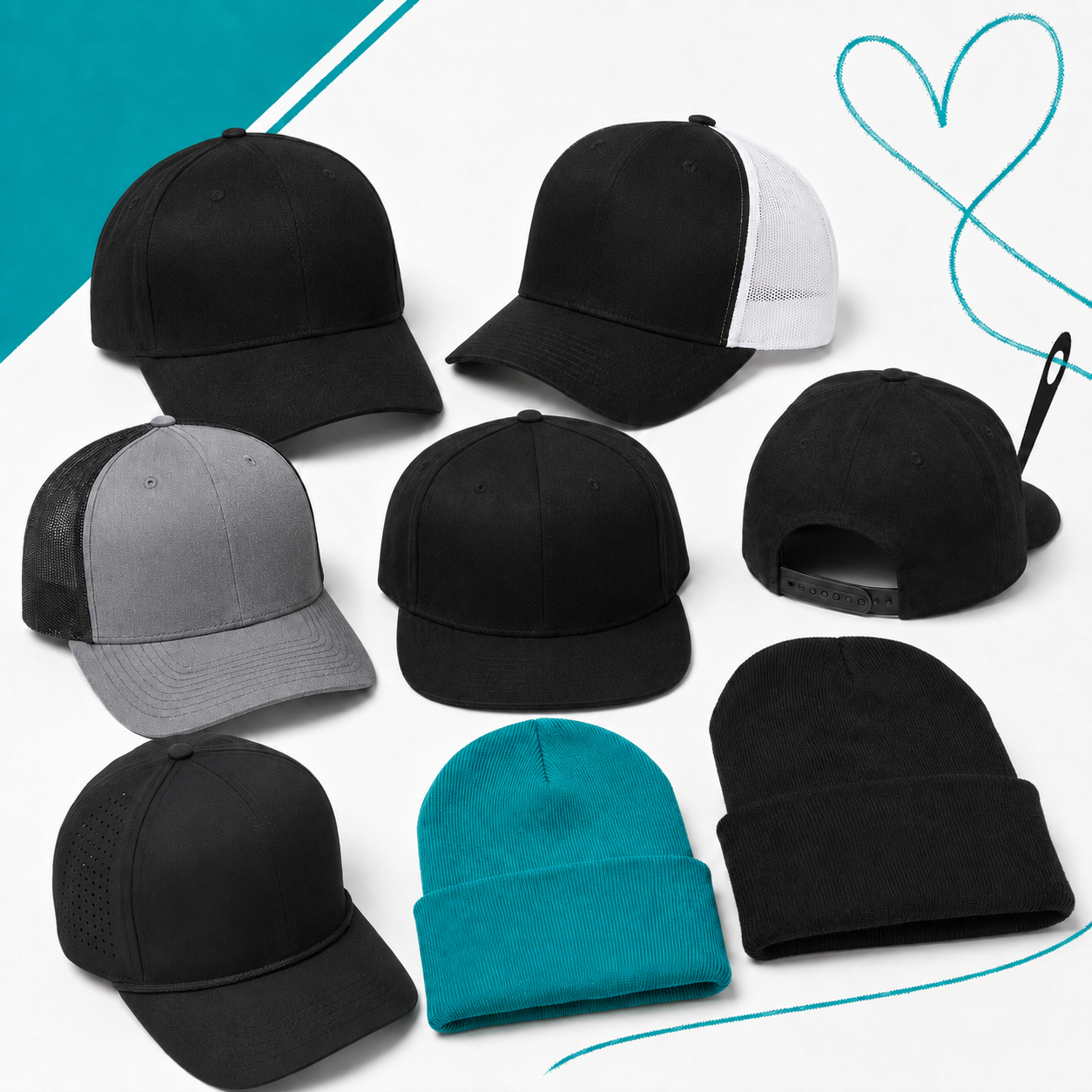 Custom hats and caps by Brick & Mortar Shirt Co