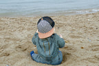 Checkered Flat Brim Trucker Hat