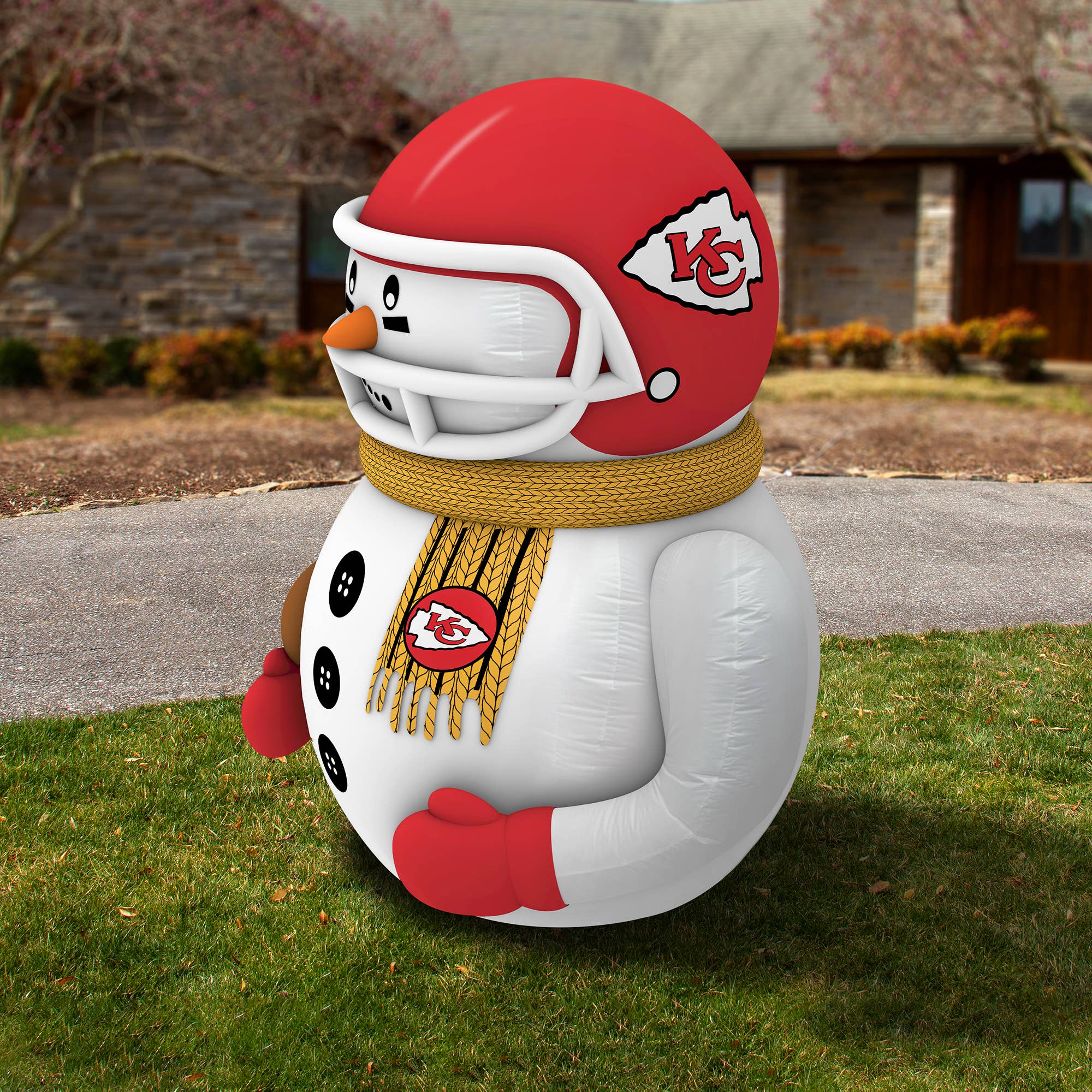 NFL Kansas City Chiefs Inflatable Snowman Player