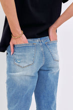 Load image into Gallery viewer, JB High Waisted Distressed Boyfriend With Patch Pocket
