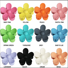 Load image into Gallery viewer, Large Floral Hair Clips
