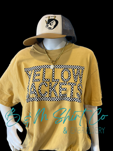Yellowjacket Mascot - Head Embroidered Hat