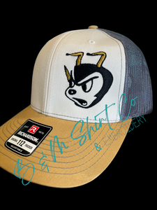 Yellowjacket Mascot - Head Embroidered Hat