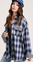 Load image into Gallery viewer, Navy Pocket Flannel
