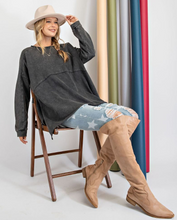 Load image into Gallery viewer, Long Sleeve Terry Knit Top
