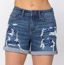 Load image into Gallery viewer, High-Rise Star Patch Shorts Judy Blue
