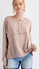 Load image into Gallery viewer, Cotton Henley Top
