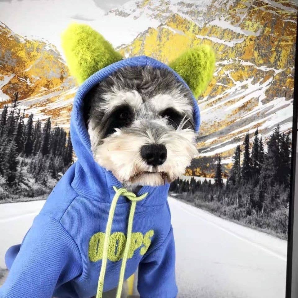 Dog Fleece Thermal Hoodie