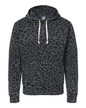 Load image into Gallery viewer, Black Leopard TriBlend Fleece Hooded Sweatshirt
