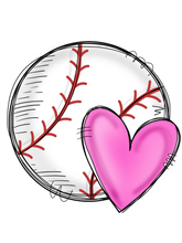 Load image into Gallery viewer, Baseball Hearts with Numbers
