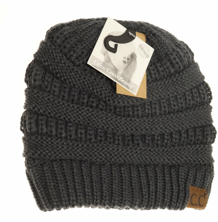 CC Beanie - Criss-Cross Knit Beanie