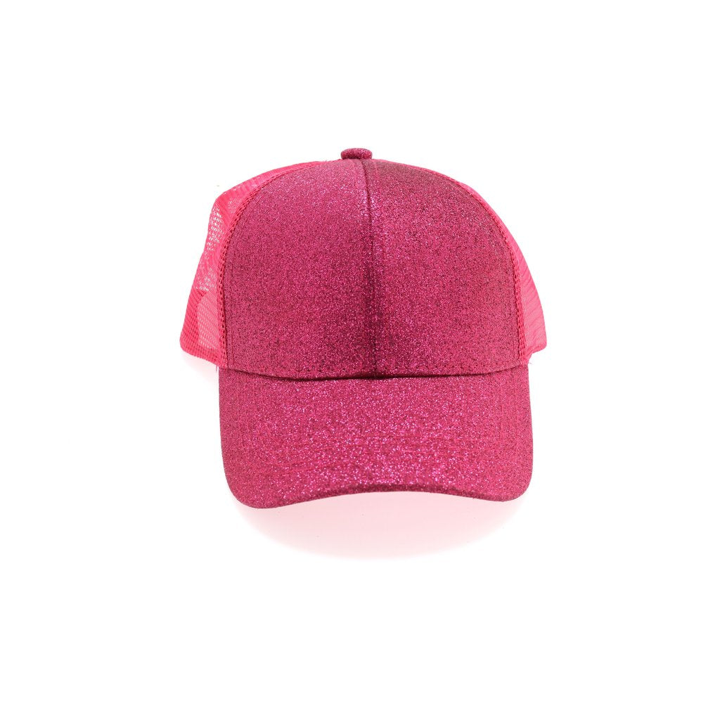 CC GLITTER PONYTAIL CAP