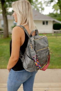Chloe Convertible Backpack - Grey