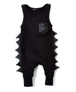 Black Dino w/ Spikes Bodysuit