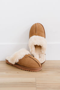 Fur-Lined Slippers