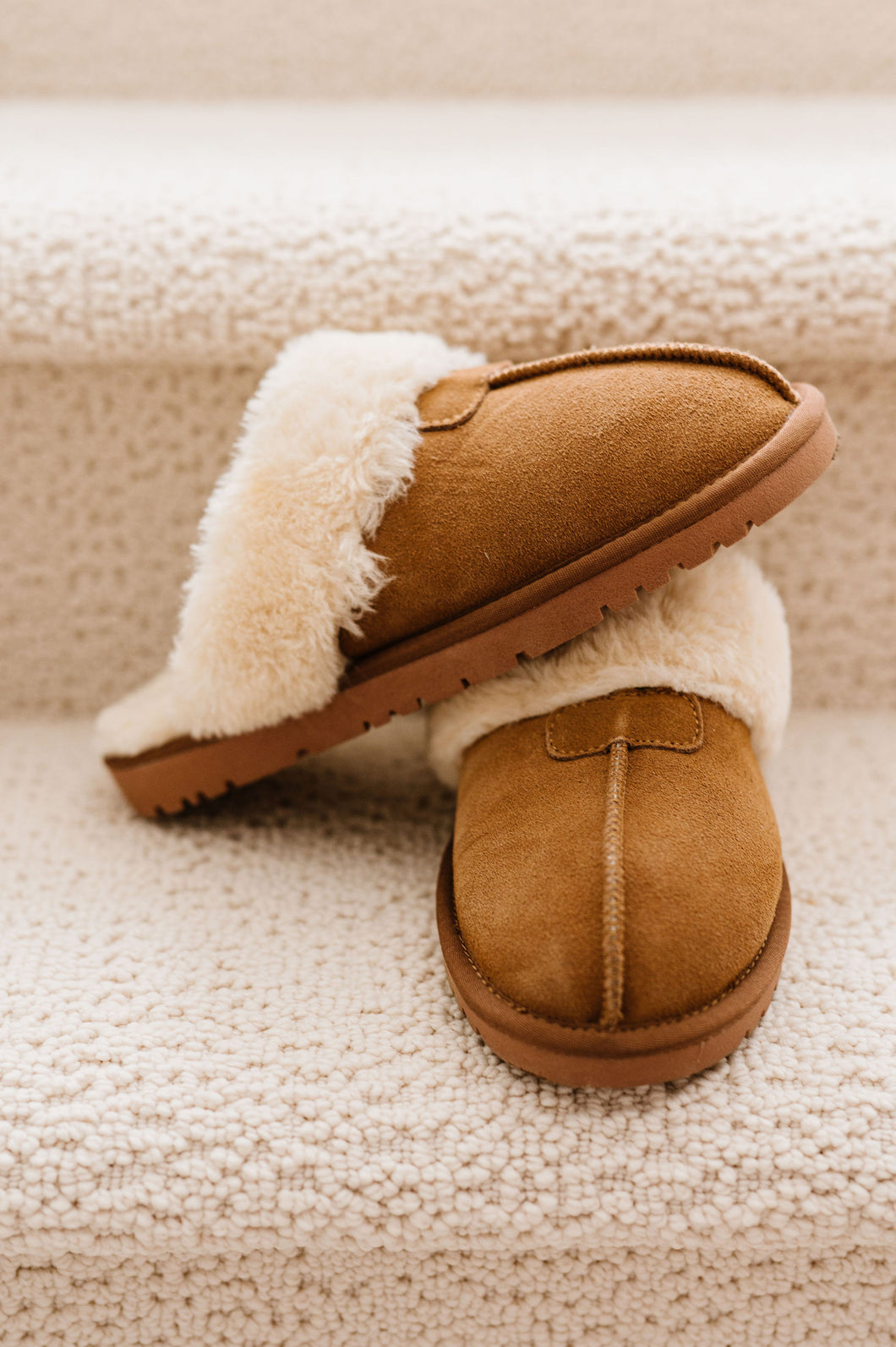 Fur-Lined Slippers